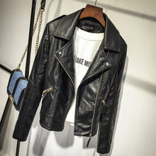 Load image into Gallery viewer, Slim Cool Lady PU Leather Jackets