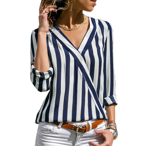 Women's Striped Blouse Shirt