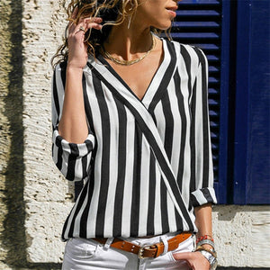 Women's Striped Blouse Shirt