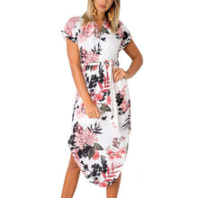 Load image into Gallery viewer, 2019 women boho style geometric print beach dress