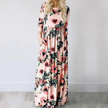 Load image into Gallery viewer, 2019 Summer Long Dress Floral Print