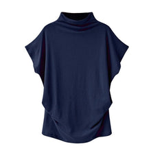 Load image into Gallery viewer, Women Casual Turtleneck Short Sleeve